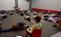 MORE THAN 30 PARTICIPANTS AT THE HORMON  YOGA AT TARGI KIELCE