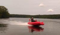 KIELCE IFRE EXPO WITH A RESCUE BOAT ON DISPLAY