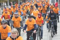 GREAT BICYCLE PARADE AT THE KIELCE BIKE-EXPO