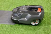 HUSQVARNA SELF-PROPELLED MOWER ON SHOW AT THE HOME AND GARDEN EXPO