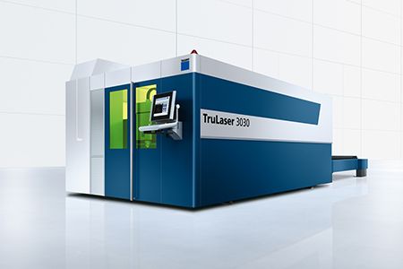 TruLaser 3030 fiber compact laser cutter features an integrated resonator