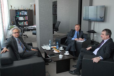 Business Centre Club President in the meeting with Kielce Mayor Wojciech Lubawskim