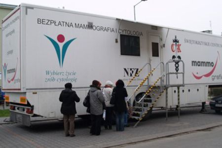 Swietokrzyskie Oncology Centre offers free-of-charge mammography screening tests available at the REHMED-PLUS Expo; the mobile health-centre has been equipped with a digital mammography machine