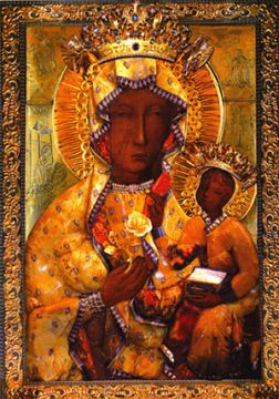 Amber Diamond Gown of Trust made for the Miraculous Image of Our Lady of Czestochowa