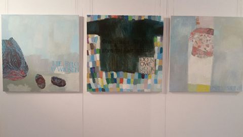 The three Ewa Banaszczyk's oil paintings from the "Nic mi się nie śni [I'm not dreaming]" series have been awarded by the Targi Kielce  in the Przedwiośnie 38 competition 