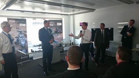 In the photo: Guillaume Faury Chief Executive Officer (CEO) of Airbus Helicopters and Airbus  Group Poland CEO Sebastian Magadzio