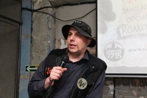 Na zdjęciu autor Bartek Biedrzycki