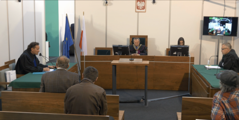 A court-trial mock-up at the INNO-TECH EXPO 2015