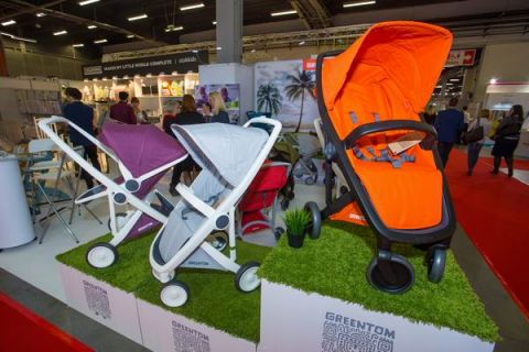 In the photo - Greentom presents its products range at the KIDS' TIME