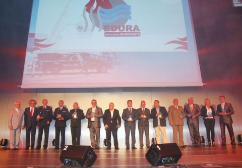 The winners at the EDURA 2014 during the gala ceremony