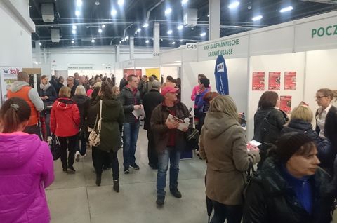 The C Expo Hall was filled with job seekers right after the start of the fair