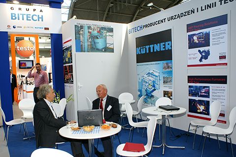 Stoisko firmy BITECH podczas targów METAL 2014 w Targach Kielce.