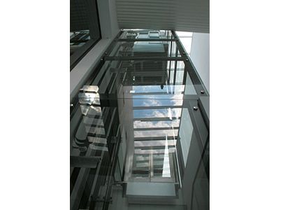 In the photo - the elevator made by "Chmielewski - Dźwigi"