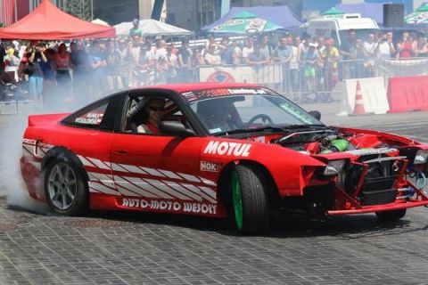 The cars used for drift competitions are heavily modified - all has been rebuilt -   the interior, suspension and the engine