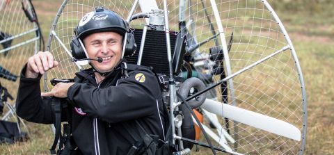 Marcin Bernat has worked as a paragliding instructor since 2008.  2017's event hosts Marcin Bernat as a special guest of Targi Kielce's Paragiełda.