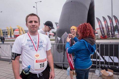 Najlepszą nagrodą na mecie Kielce Bike-Expo RUN był pamiątkowy medal. 