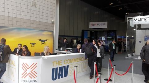 Na Commercial UAV Show nie mogło zabraknąć przedstawicieli Targów Kielce i firmy Nadowski, którzy promowali International Drone Event – annual.