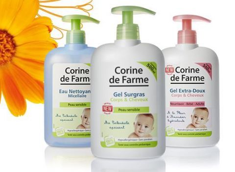 Marigold extract is one of the main ingredients of baby-care cosmetics offered by Corine de farme