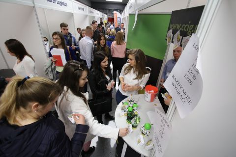 The organisers of the "Work, Career and Development" expo - Targi Kielce SA and the  AIESEC Association