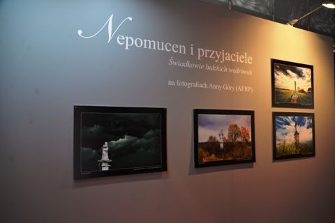 A fragment of the "Witnesses of human migrations" exhibition in Targi Kielce