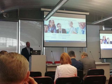 THE CCC CANADA PRESENTATION DURING TARGI KIELCE MSPO 