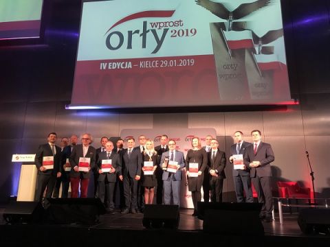 Laureaci IV edycji Orłów "Wprost" podczas uroczystej gali w Centrum Kongresowym Targów Kielce