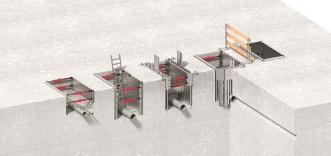 The LITEBOX aluminium  formwork trenching system showcased and presented at the EXPO-GAS by TITAN POLSKA