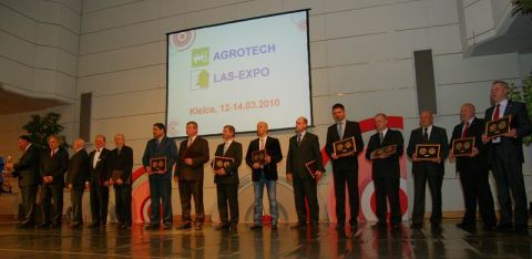 Uroczystość wręczenia nagród podczas targów AGROTECH i LAS-EXPO 2010