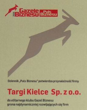 Nagroda będzie czwartą z kolei Gazelą Biznesu w kolekcji Targów Kielce