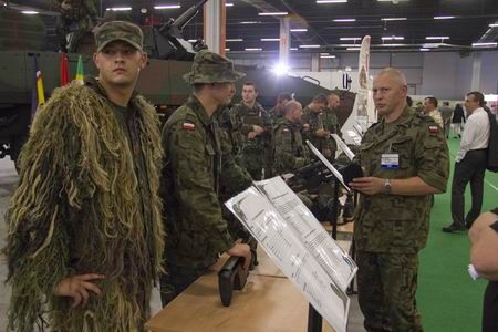 Soldiers at Kielce’s exhibition