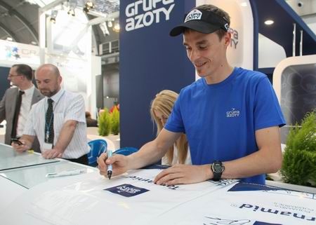 Poles’ favourite sportsman – Piotr Żyła paid a visit to PLASTPOL trade fair