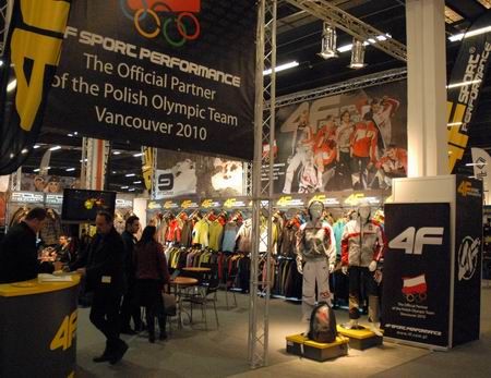 Show of the 4F sportswear used by the Olympians in Vancouver