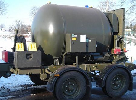 WIKTORIA – the trailer equipped with shell-spall resistant containment used for misfire and unexploded shell transport