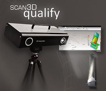 3D Scanner used to control geometric dimensions and shapes