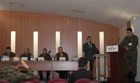 The conference started with the presentation of Brigadier General. Dariusz Łukowski, Deputy Head for the Inspectorate responsible for Logistics