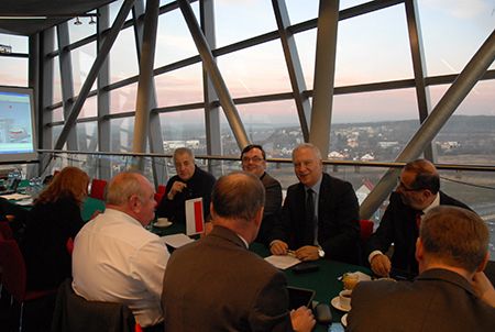 The Association of Polish Cities representatives held their proceedings in the Sigma conference hall located at the top of the look-on tower