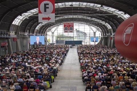 The Jehovah's Witnesses Convention - 20 followers were baptiSed.  Photo - the  organizer's archive