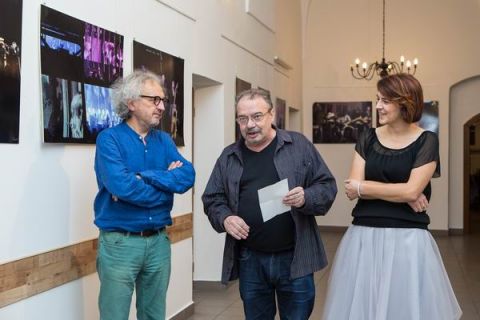 From the left:  Andrzej Mochoń, Targi Kielce President, Jerzy Znojek, Director of the Pińczów Regional Museum Iwona Senderowska, director of Local Government Culture Centre, photo by   Alicja Mazurek