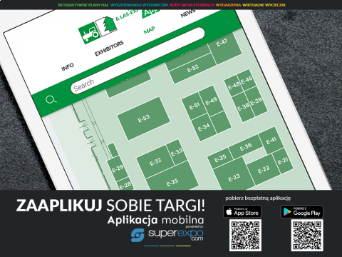 Get hold  of the application for the 2018's AGROTECH in Targi Kielce. When the expo comes to an end - do not delete the application -  a few days after the event you can enjoy a virtual walk and see this year's event again! 